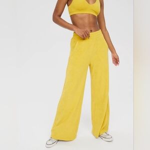 AERIE OFFLINE Summer Lights Terry Wide Leg Pants